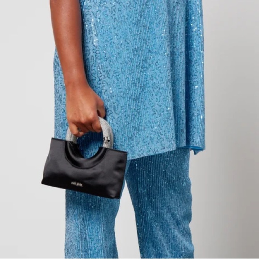Cult Gaia‎ Nika Crystal-Embellished Satin Bag
